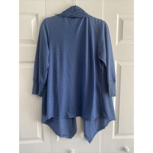 Live and Let Live Blue Open Cardigan Lace Cottage Feminine XL NEW‎ - Picture 5 of 5